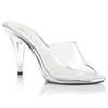 Fabulicious - CARESS401 Mules with heel - Transparent/Silver coloured Product image